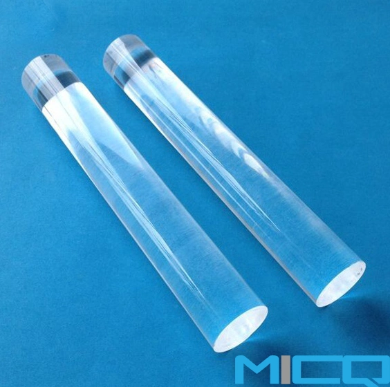 Clear Silica Fused Polished Quartz Rod Can Be Customized