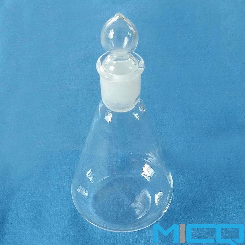 Customized Quartz Glass Labware /Glassware Silica Fused Glass Flask/ Crucible / Bowl