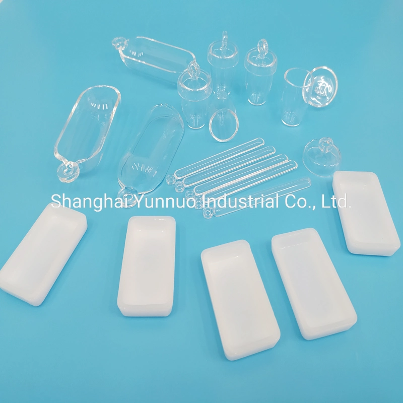 Clear Quartz Glass Tube Flange