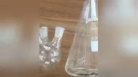 2000 ml 3,3 Borosilikatglas-Quarz-Erlenmeyer-Graduierungskolben